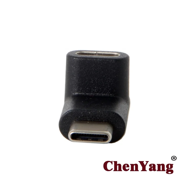 Chenyang 90 градусов вверх или вниз угловой Реверсивный USB 3 1 Type C папа к женскому