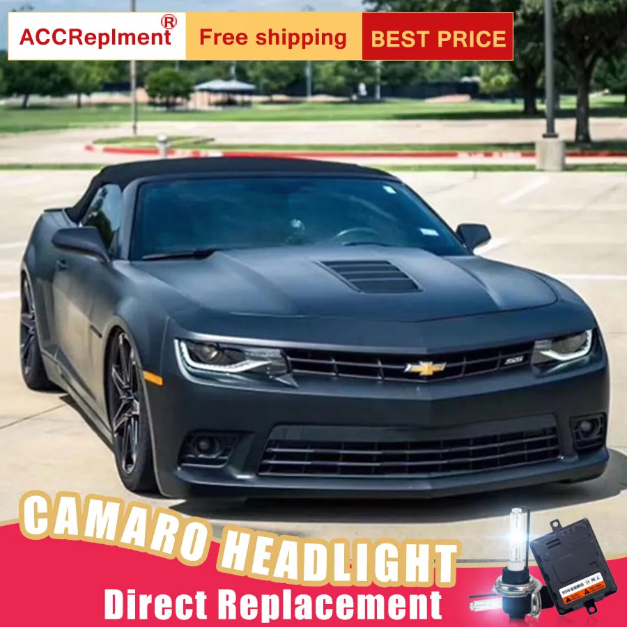 2 шт. светодиодный ные фары для Chevrolet Camaro 2014-2015 Автомобильные ангельские глазки
