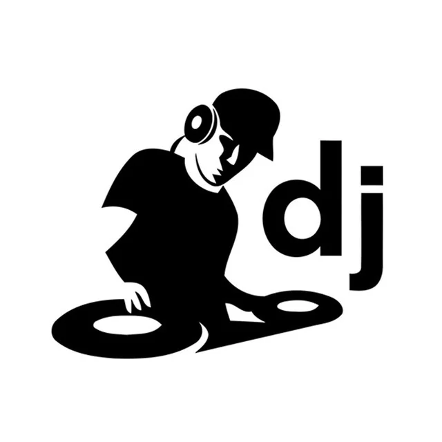 

14*11.5 cm DJ Vinyl Sticker Window Laptop Graphic Deck Music Club sticker