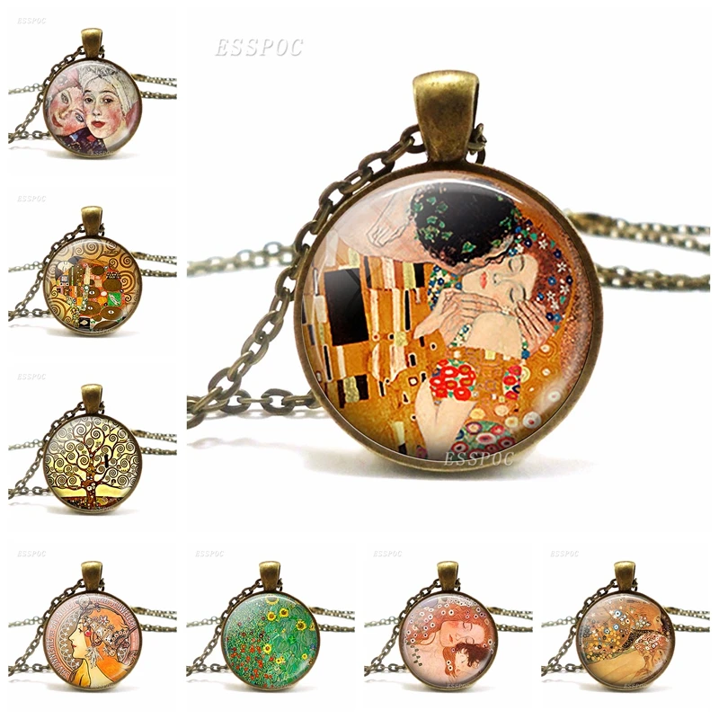Ожерелье для матери и ребенка Klimt колье из искусственной бронзы женский подарок