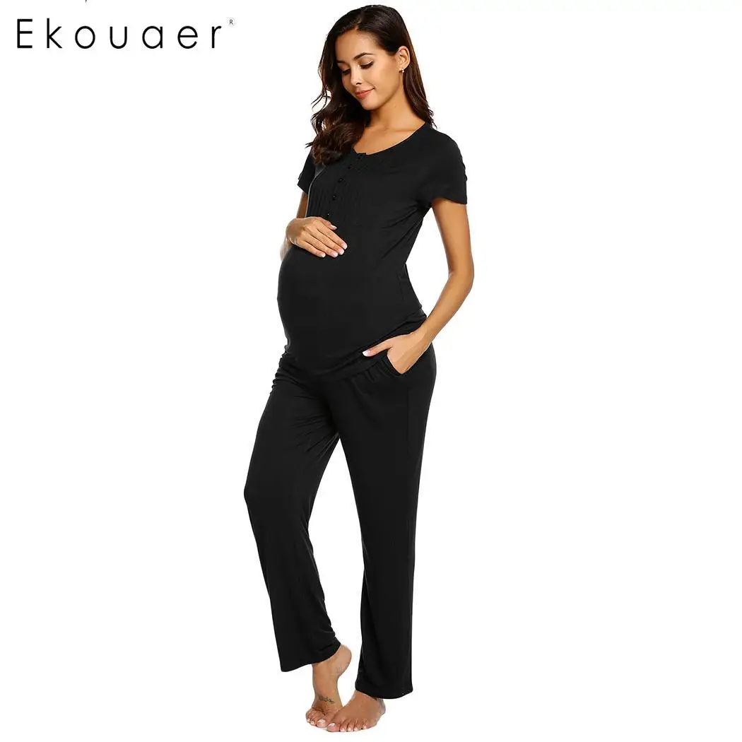 Ekouaer комплект из двух предметов женская пижама искусственного шелка