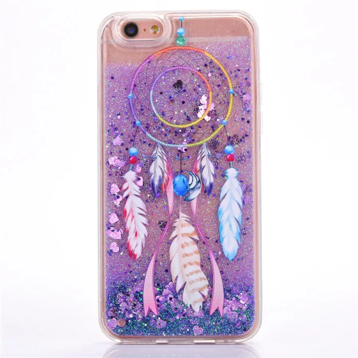 3D Kawaii Мультфильм Ловец снов Quicksand светлый блестящий чехол для IPhone X XS 8 7 6 S 6s Plus plus