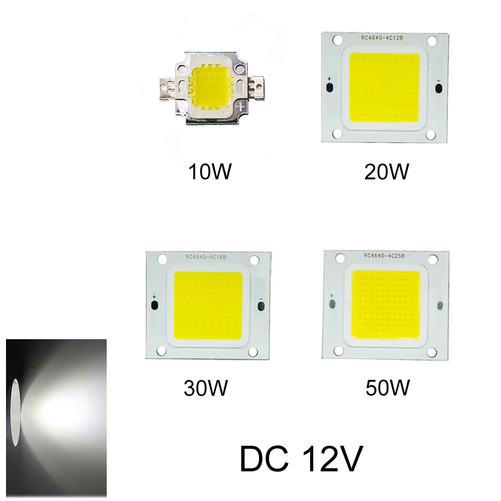 Светодиодный чип COB DC 12 V лампа полоса высокомощный диодный бусина DIY Панель