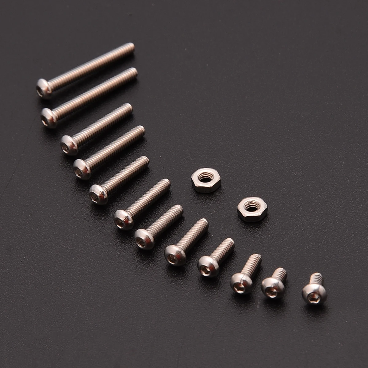 

230pcs M2 Hex Socket Screws Stainless Steel Metric Hex Socket Button Head Assortment Kit With Plastic Box Fastener Hardware