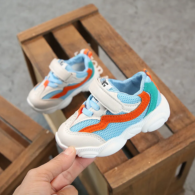 Brand Sports Shoes 2019 Spring new fashionable net breathable leisure sports running shoes for girls boys | Детская одежда и обувь