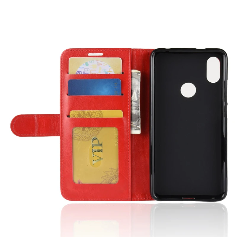 Ocolor для Xiao mi Red S2 8 из искусственной кожи нескользящий флип-кошелек чехол с