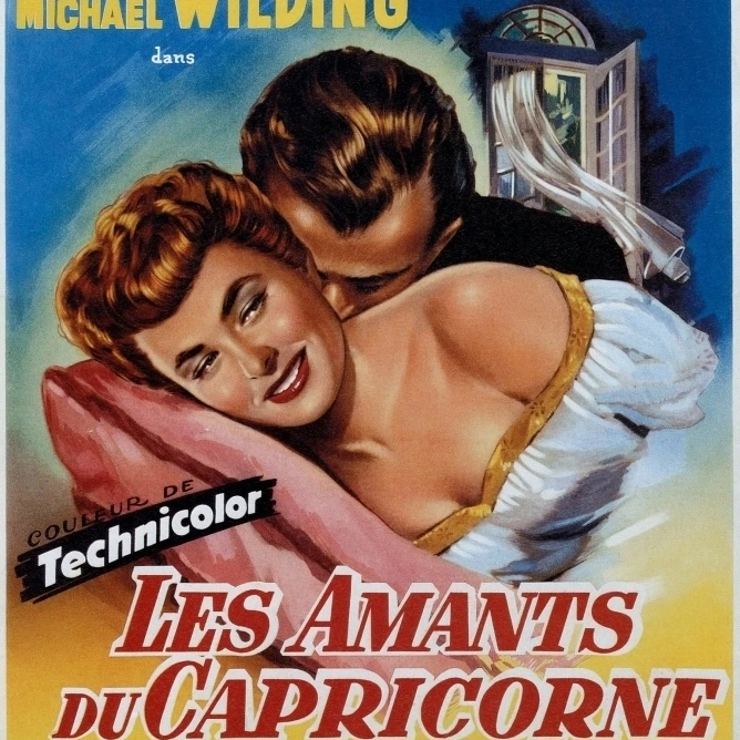Под Козерога (он же Les Amants Du Capricorne) Ингрид Бергман Джозеф Коттен 1949 фильм плакат