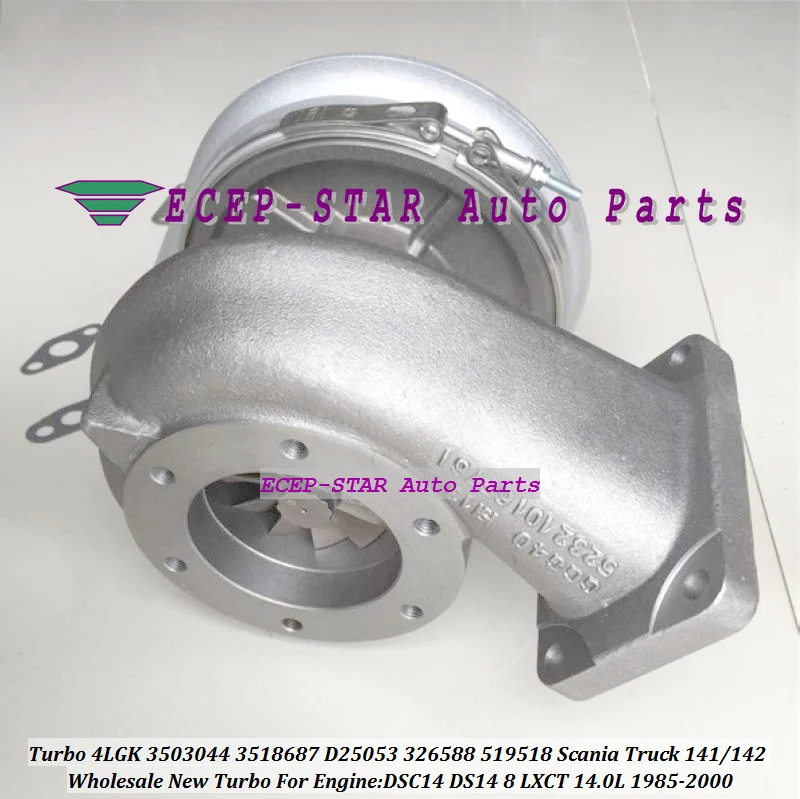 Турбокомпрессор Turbo 4LGK 3503044 3518687 D25053 326588 519518 329949 для Scania Truck 141/142 DSC14 DS14 8 LXCT 14.0L 1985