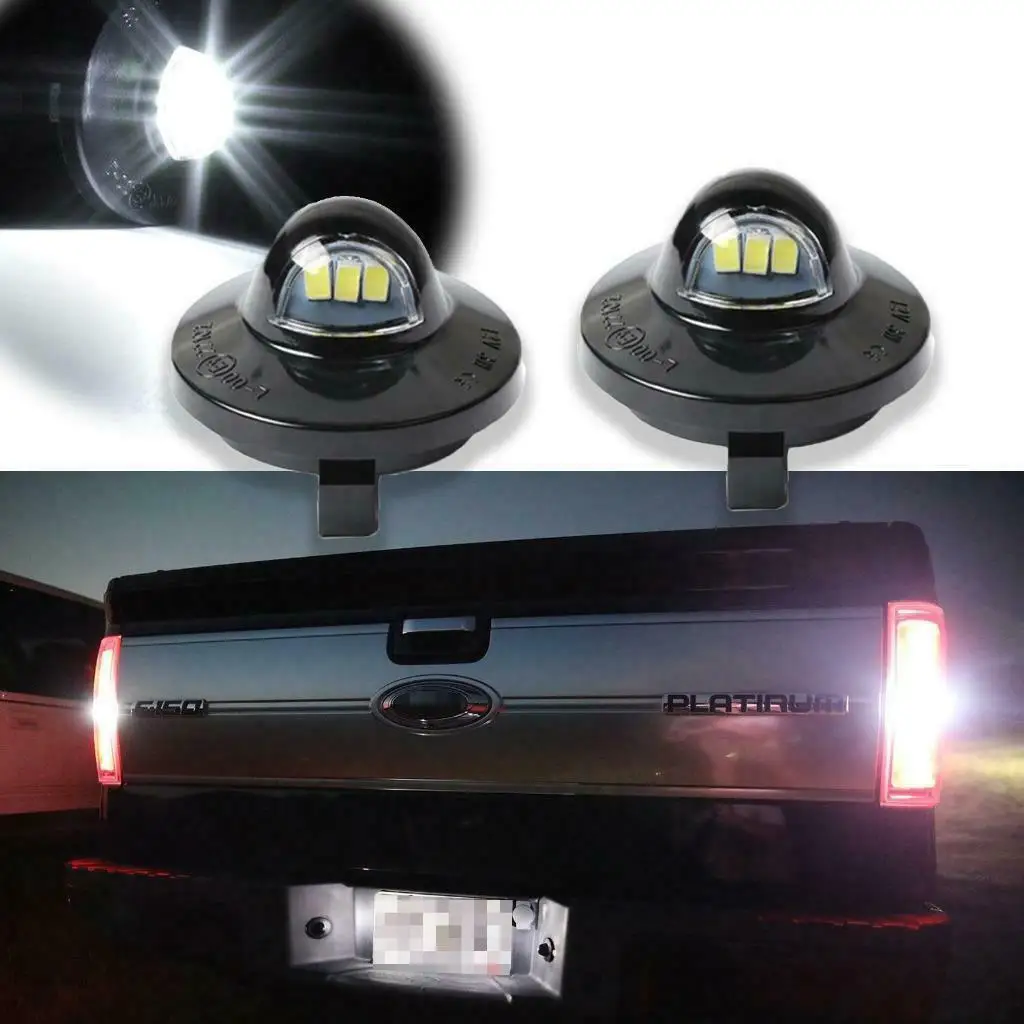Светодиодный номерной знак света F250 F350 для 1990 2014 Ford F 150 пикап [яркий SMD]|Передние