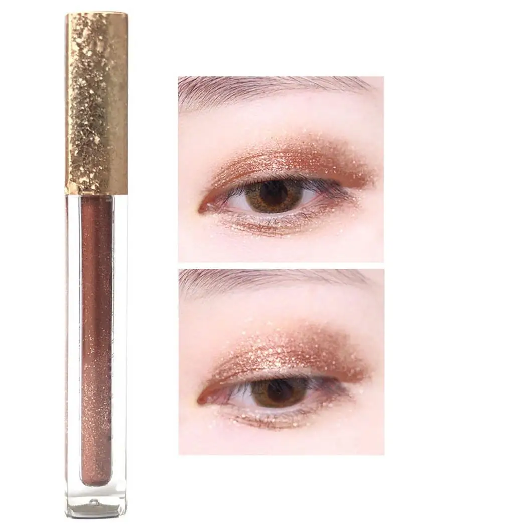 С металлическими блестками тени для век блестящая жидкая Professional makeup или