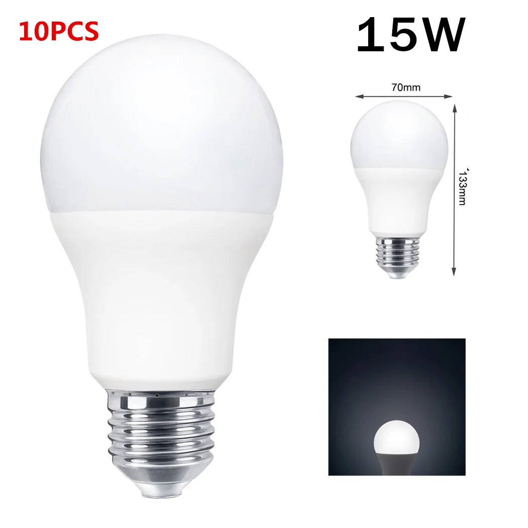 10 шт Home Decor энергосбережения светодиодный светильник E27 лампы AC85 265V 15 W Лампада