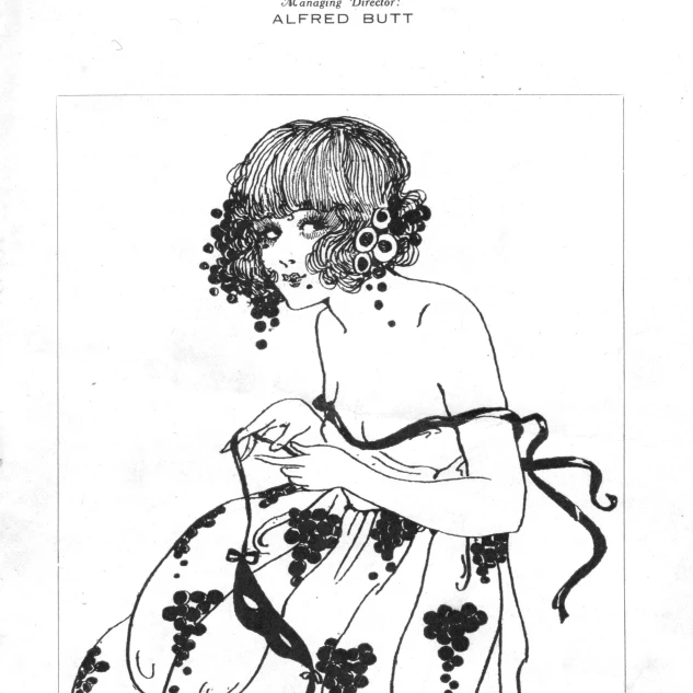 Обложка программы на удачу ВМС 1918 плакат печать Мэри Эванс Джаз возраст клуб