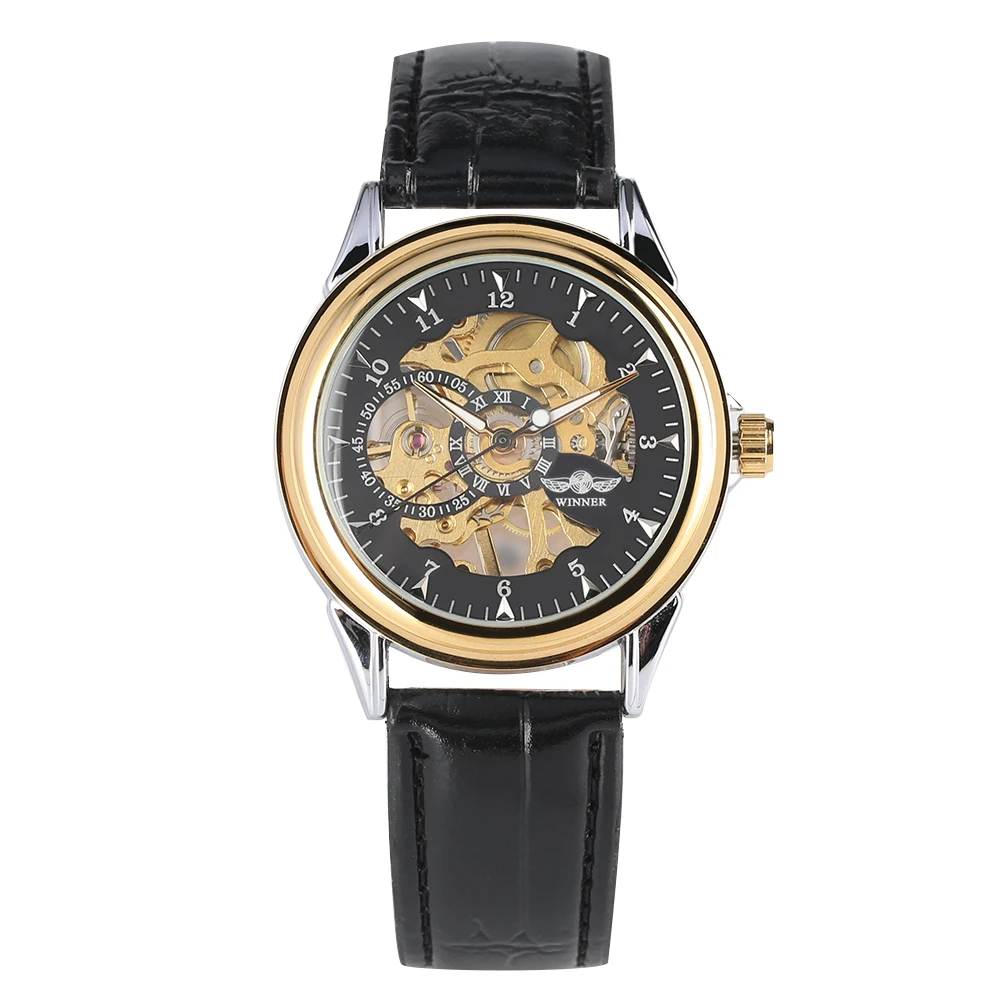 

Часы наручные Мужские Механические Прозрачные, модные практичные светящиеся в корпусе из нержавеющей стали, с ручным подзаводом