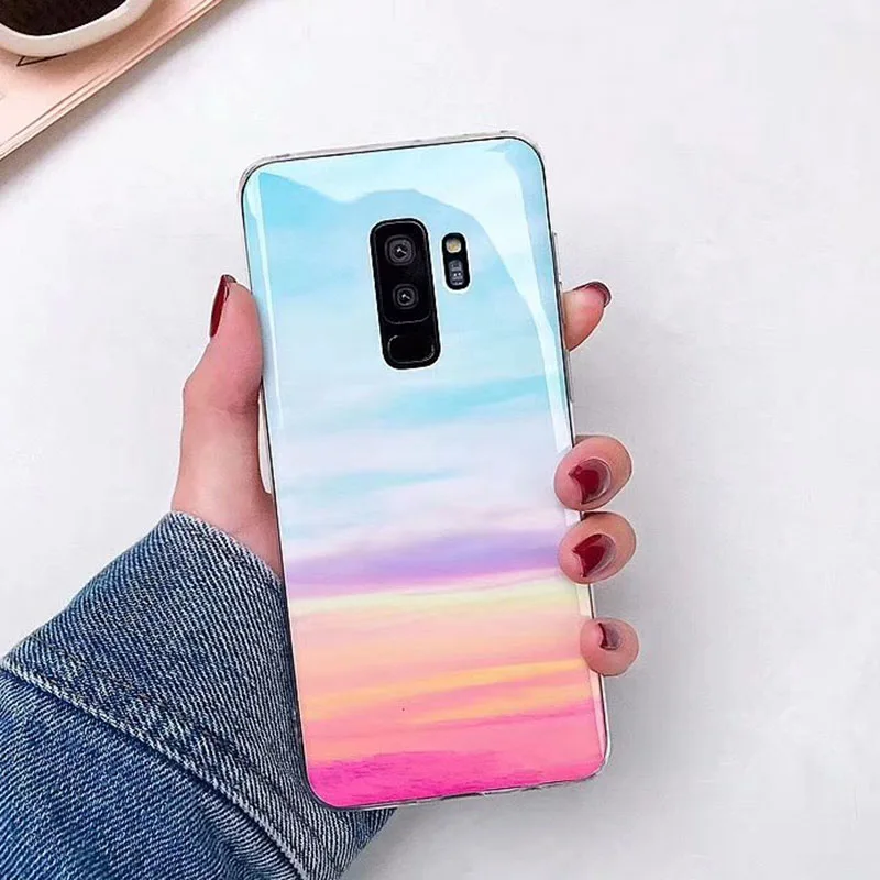 Чехол для телефона Samsung Galaxy S8 S7 Edge мраморный геометрический прошитый чехол на