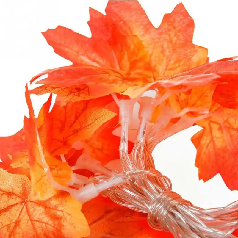 LED String Maple Leaves Fairy Garland Lights Battery Operated Holiday Garden Home Christmas Tree Decoration Lighting | Освещение
