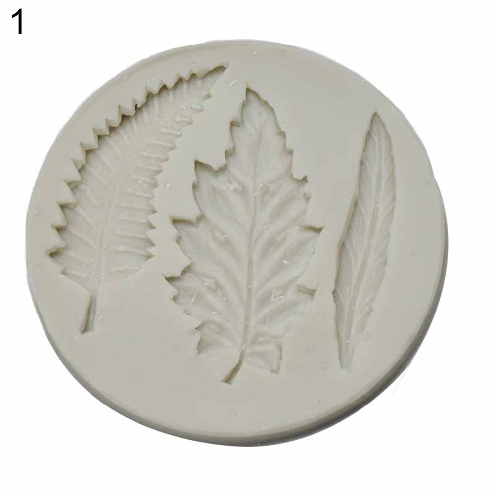 Christmas Style Leaf Fondant Mould Cake Decor Chocolate Paste Mold DIY Sugarcraft Bake Tool |