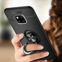 huawei mate 20 pro lya l09 l29 case soft silicone cover for huawei mate 20 mate20 pro magnetic car holder ring tpu cases