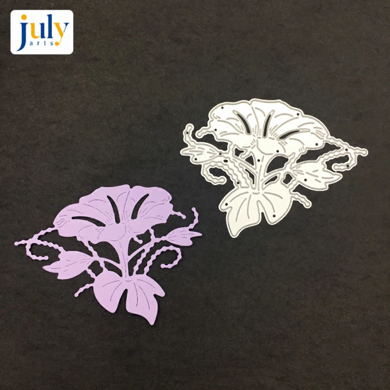 

Julyarts Morning Glory Metal Cutting Dies Embossing Stencils Decoration Album DIY Card Making Stamps And Dies For Scrapbooking