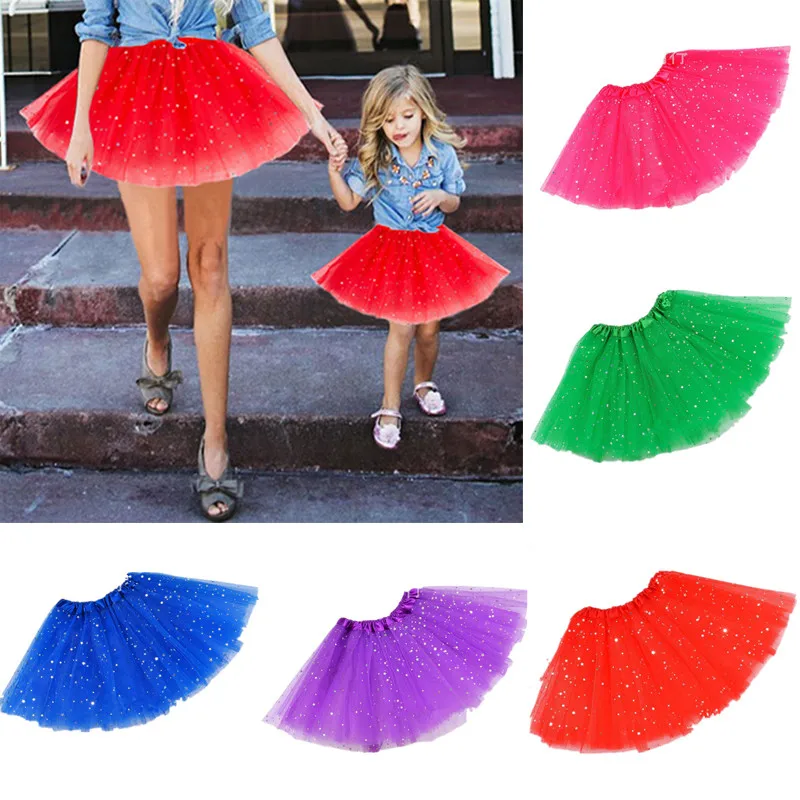 

2019 Tulle Skirts Womens Girls High Quality Elastic Stretchy Tulle Teen Layers Summer Womens Kids Tutu Skirt Pleated Mini Skirts