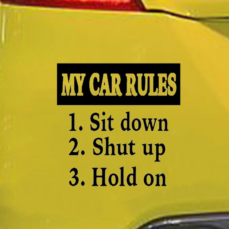 

My Car Line Rules Bumper Stickers Interesting Car Window Paint Vinyl Packaging Accessories Product Personality