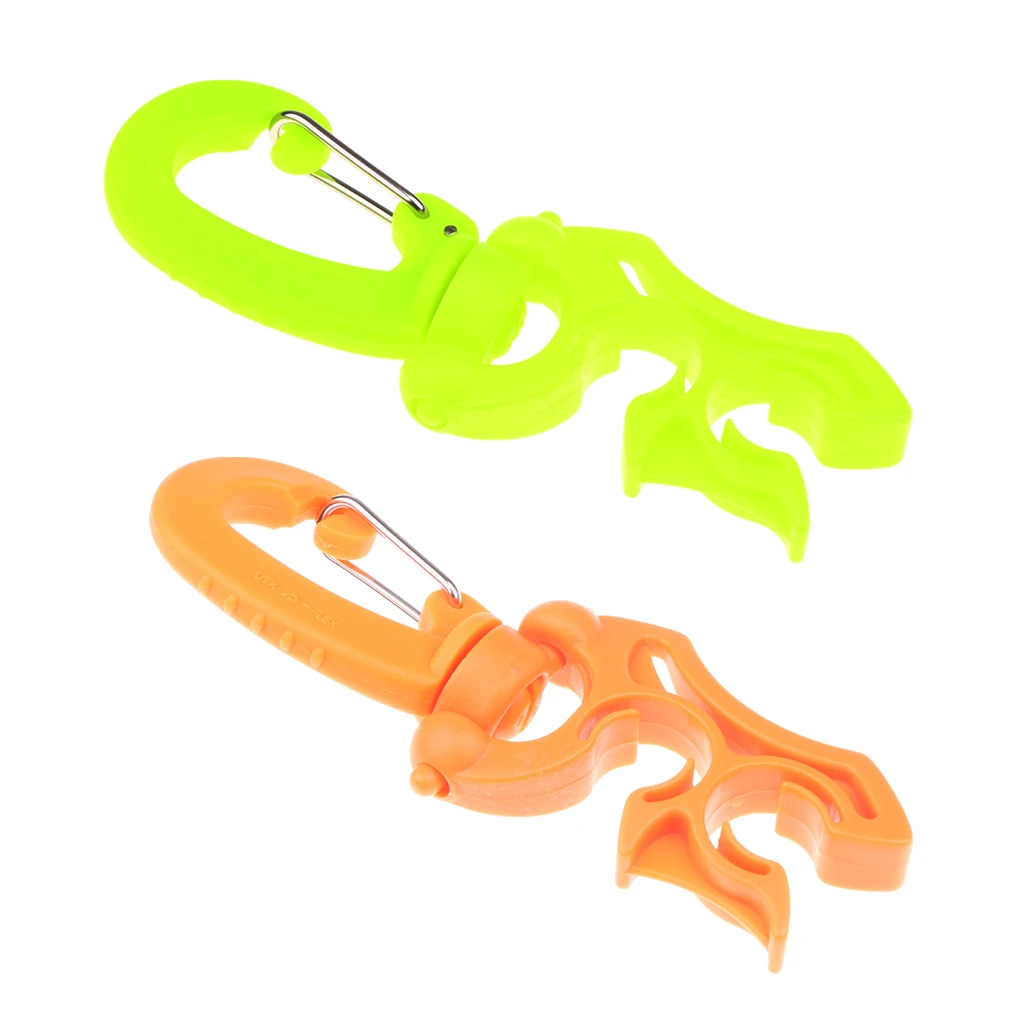 Perfeclan 2 шт. двойной держатель шланга для дайвинга с поворотом и складками зажим