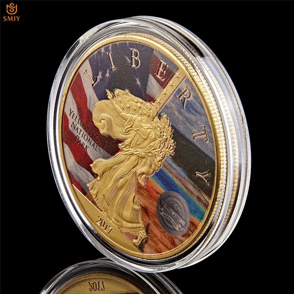 5 шт. США Йеллоустоун Национальный геологический парк статуя свободы Золотая