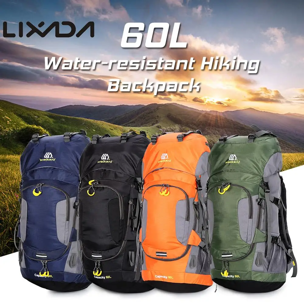 Lixada 60L водонепроницаемый походный рюкзак для кемпинга альпинизма велоспорта