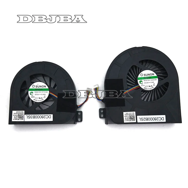Видеовентилятор для ноутбука DELL Precision M4700, MG60150V1-C030-S9A DC28000B2SL 01G40N BATA0715R5M P002 DC28000B3VL 0CMH4 9 CPU + GPU