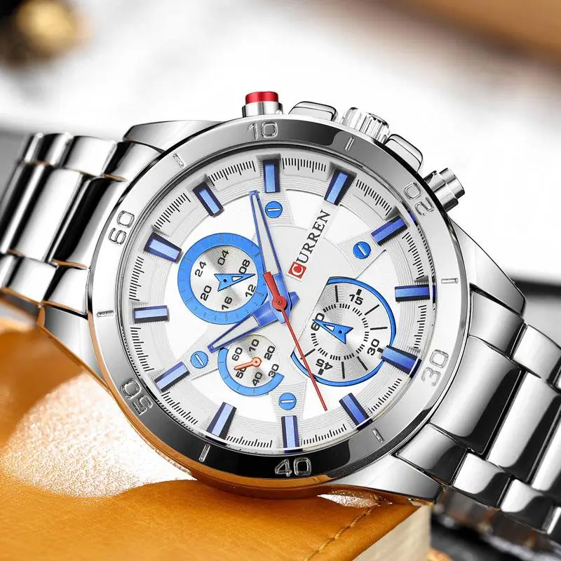 Curren 8275 новинка 2019 Топ бренд роскошные часы для мужчин Relogio Masculino кварцевые модные