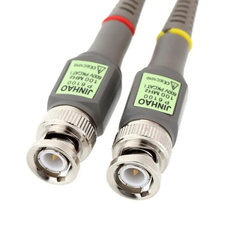 not easy to disconnect Easy use convenient 2pcs P6100 BNC Oscilloscope Probe Kit 1X 10X Mayitr Analyzer Alligator Clip | Инструменты