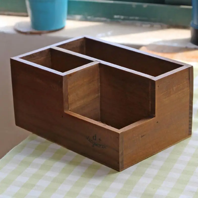 DIY суккулентный горшок для растений деревянная коробка настольный деревянный