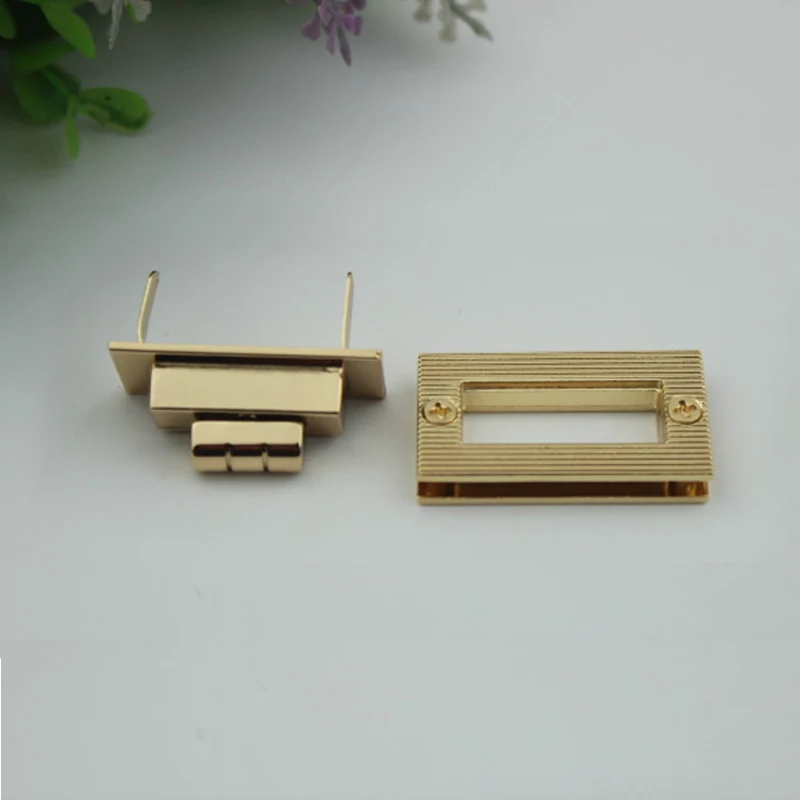 (10 шт./лот) большой прямоугольник закручивающийся замок для ручных сумочек сумки