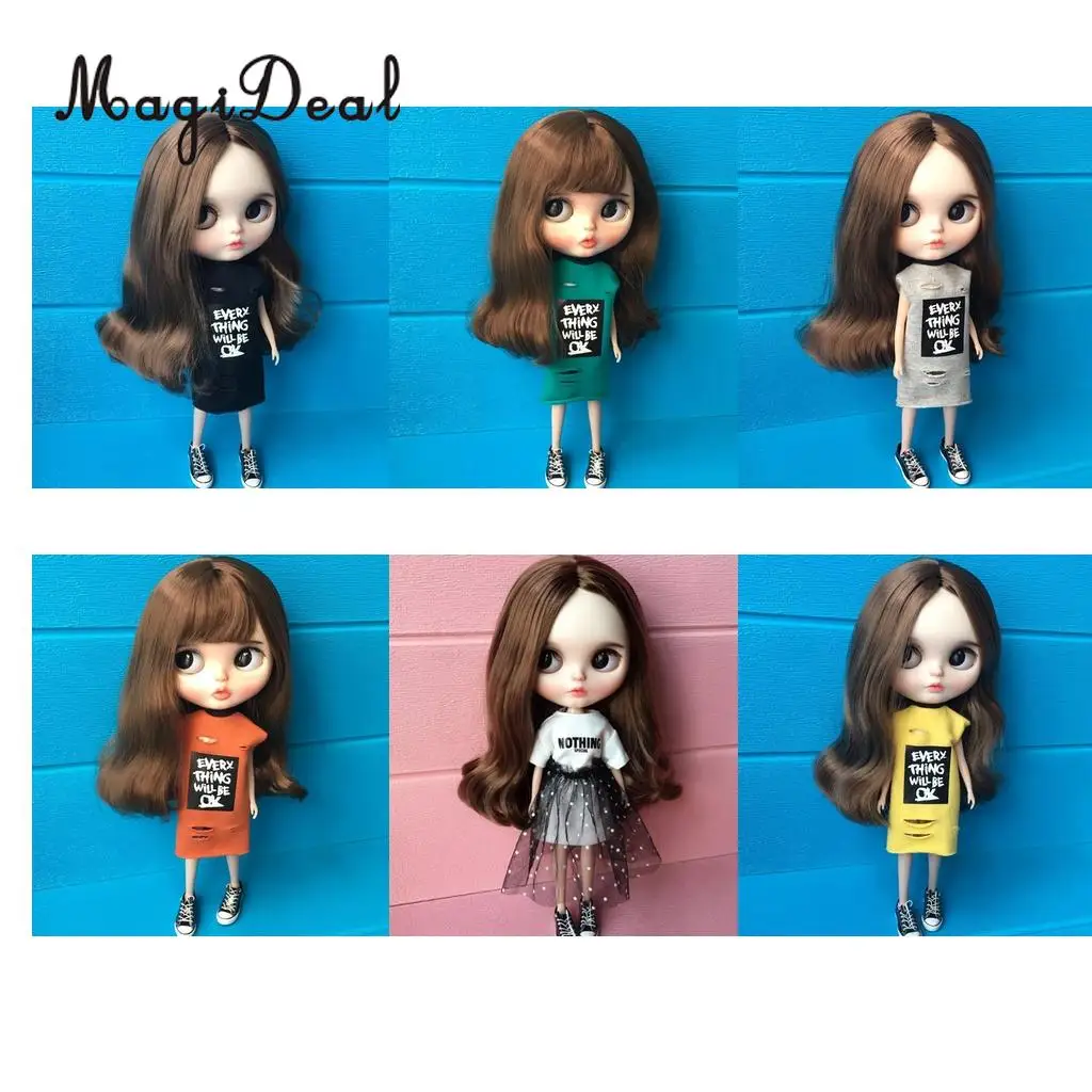 1/6 кукла без рукавов платье юбка для Blythe Pullip Azone Licca костюм Одежда Аксессуары