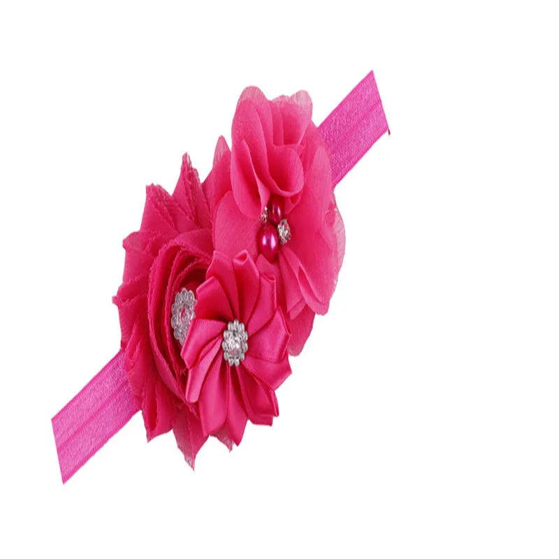 1Pc Newborn Infant Toddler Baby Girl Bow Flower Headband Hair Band Girls Accessories Birthdays Party Headwear | Детская одежда и