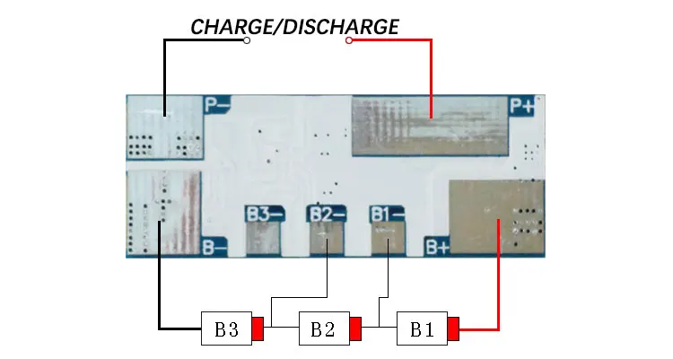 PCM 3S 10A lifepo4 9 6 V 18650 BMS Защитная плата батареи bms pcm для аккумуляторной