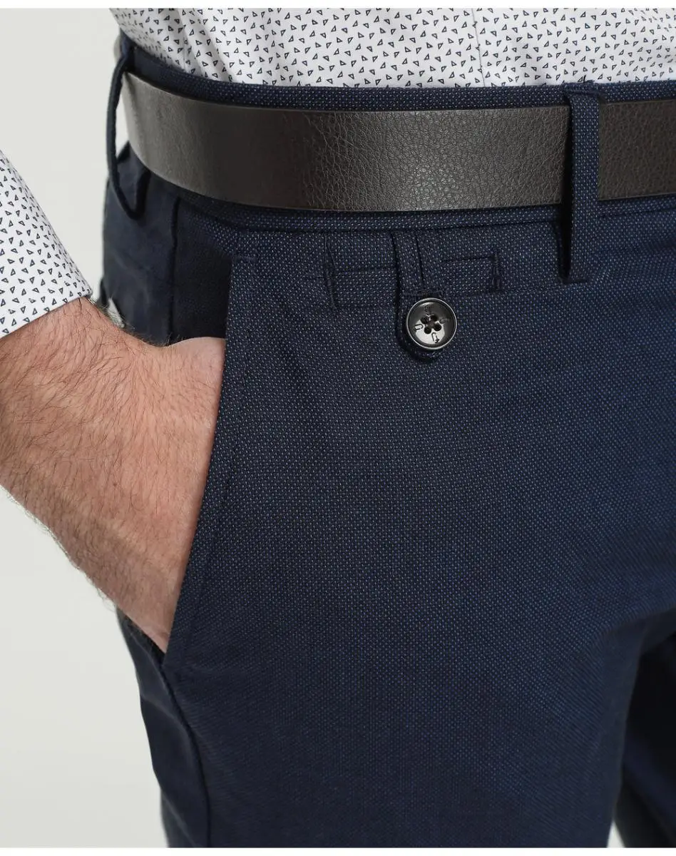 Мужская облегающая одежда темно синего цвета Formula young|Узкие брюки| |