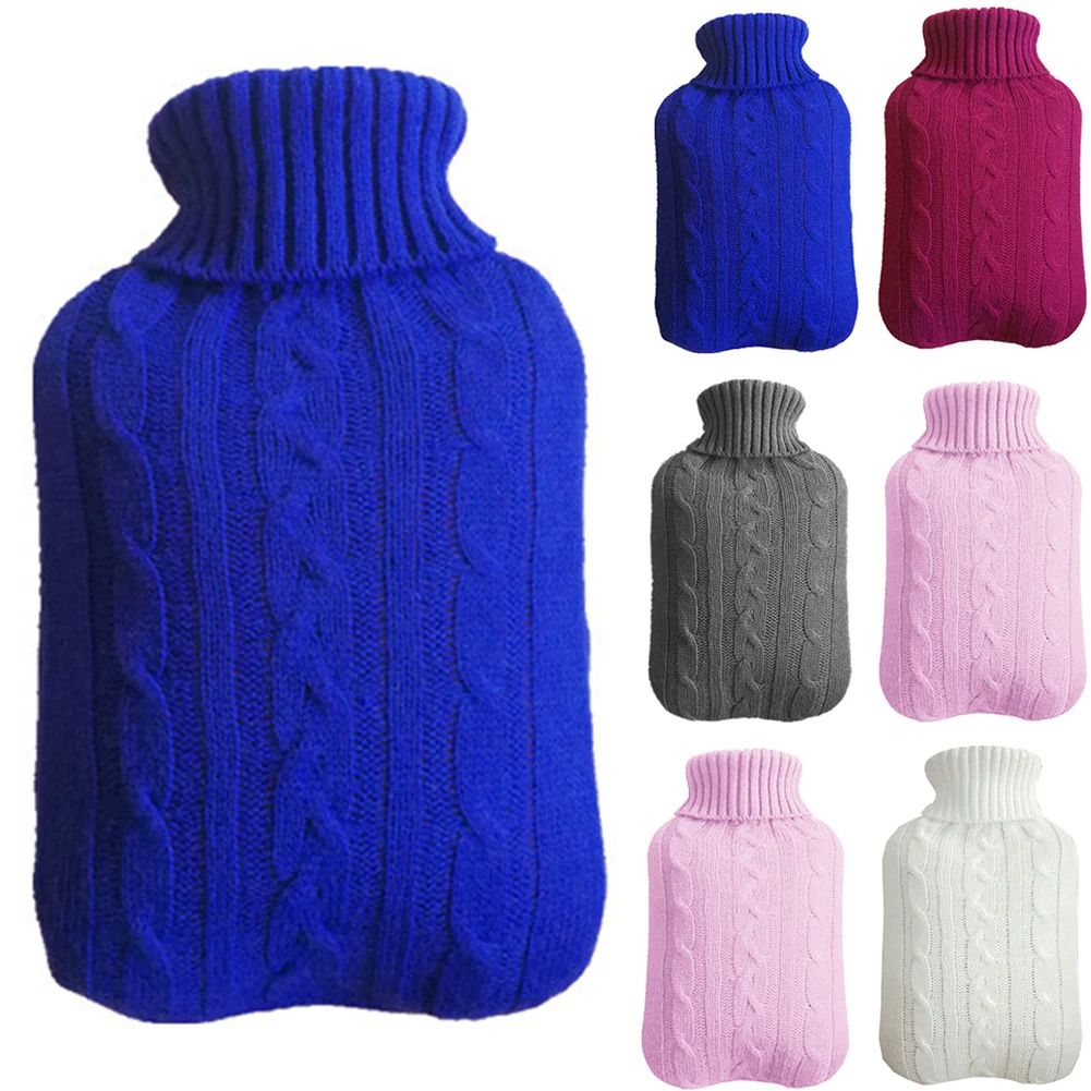 2000 мл моющаяся вязаная безопасная бутылка для горячей воды зимняя большая