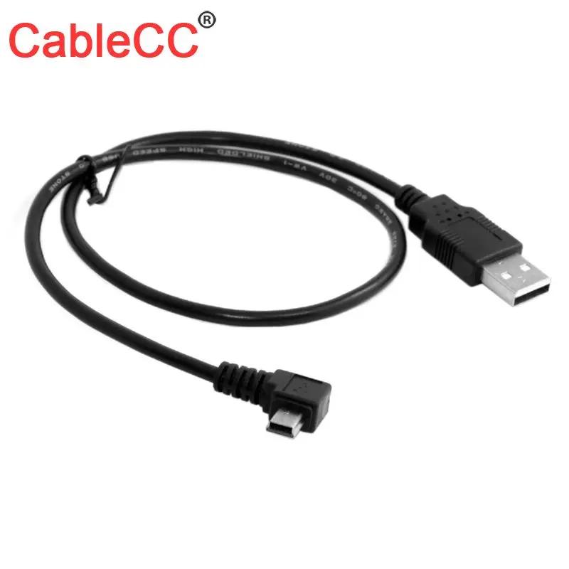 Cablecc CY USB 2.0 male to Mini USB type Male Left Angled 90 degree 5pin data charge cable 50cm
Cablecc CY USB 2.0 male to Mini USB type Male Left Angled 90 degree 5pin data charge cable 50cm