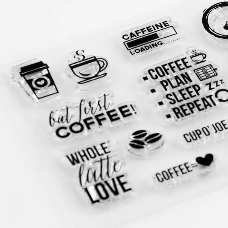 Силиконовые прозрачные уплотнения штампы буквы для DIY скрапбукинга фото