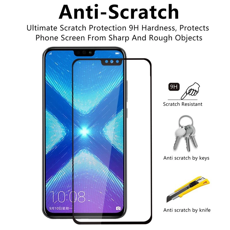 HUAWEI Honor 8X Screen Protector 3D Full Tempered Glass For Huawei P30 Pro Edge | Мобильные телефоны и аксессуары