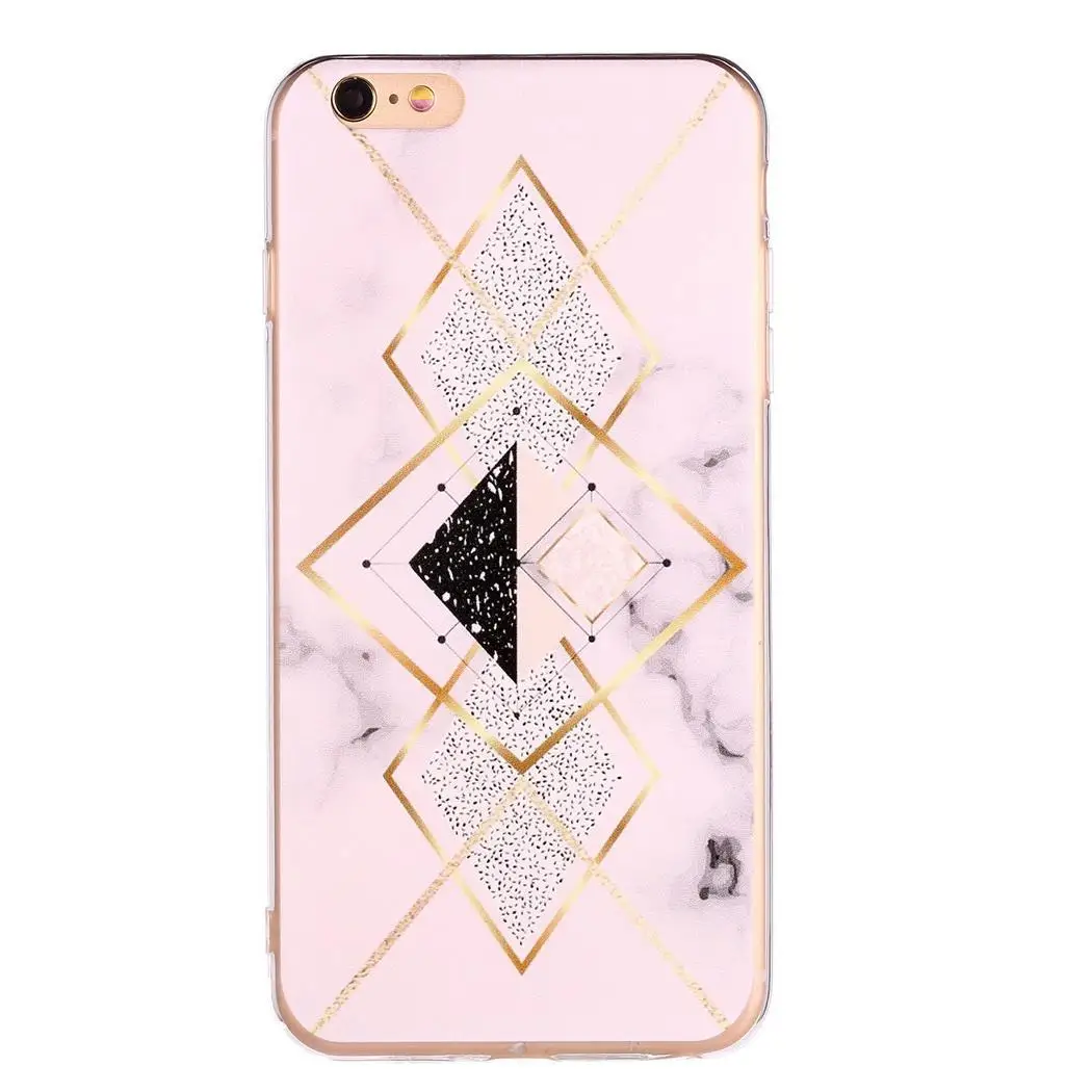 Unisex Fashion Geometric Back Cover Phone Case Multicolor Protective | Mobile Cases &amp Covers