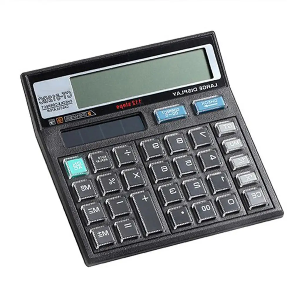 Hobbylan CT-512GC 12 цифр на солнечных батареях основной офисный калькулятор с большим