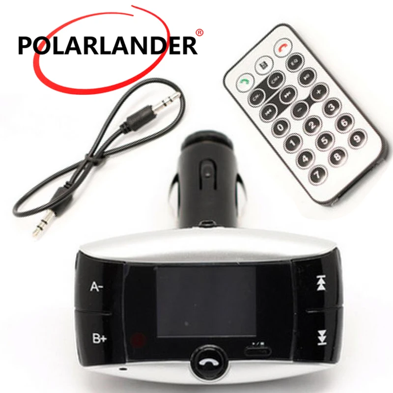 Car MP3 Player BluetoothHandsfree FM Transmitter HD Loosless + LCD Screen Support TF Slot With Remote Control | Автомобили и