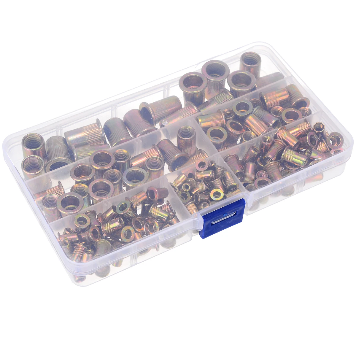 

175pcs/box Mixed Zinc Steel Rivet Nut Kit M3/M4/M5/M6/M8/M10 For Car Removable Fasteners Rivnut Insert Nutsert Threaded