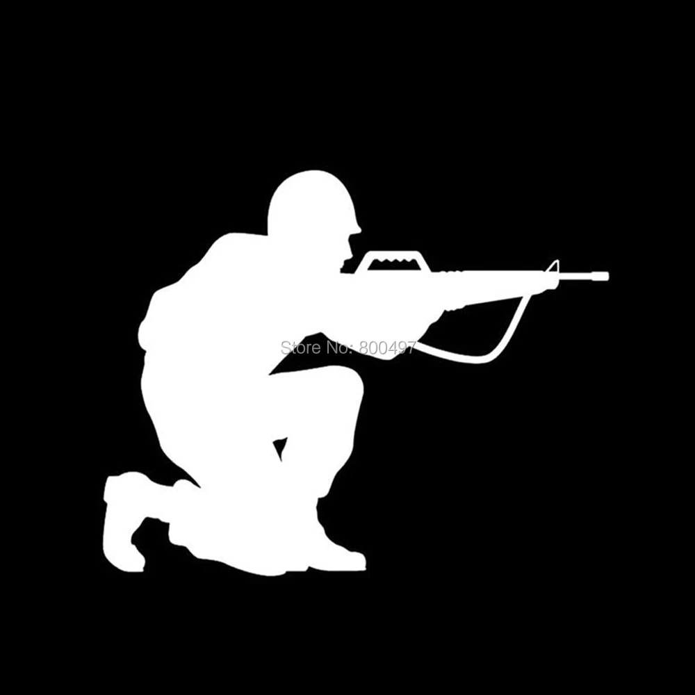 10 х Новый Забавный M 16 пистолет любовника светоотражающий материал Авто Наклейка