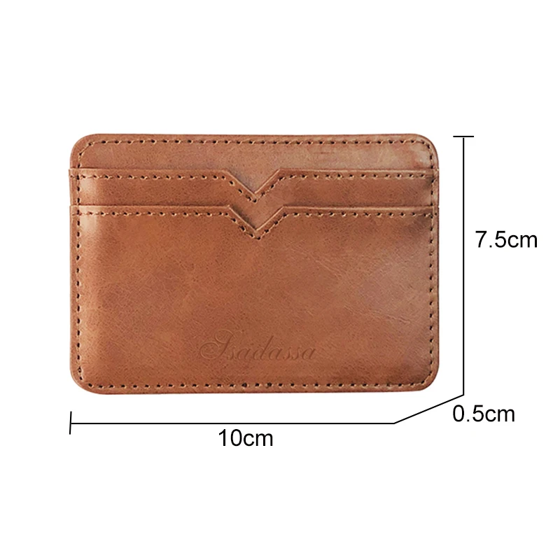 New Fashion Creative Design Men's Short Magic Wallet PU Leather Coin Purse For Men Casual Credit Card Holder Male Clutch Pocket | Багаж и
