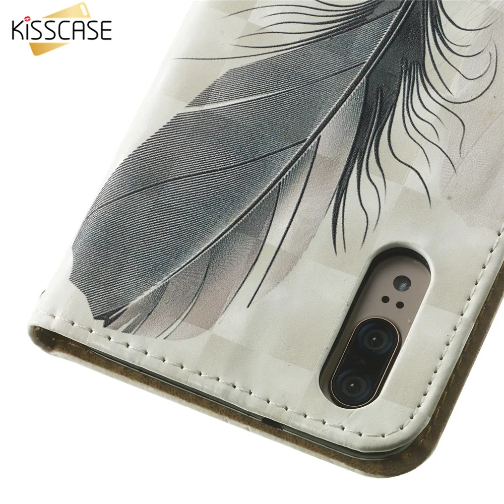 Кожаный чехол KISSCASE для Huawei P20 Lite P10 Plus Mate 20 10 Pro Honor 9 V9 Play Y3 Y5 Y6 2017 Nova 2 2S Магнитный