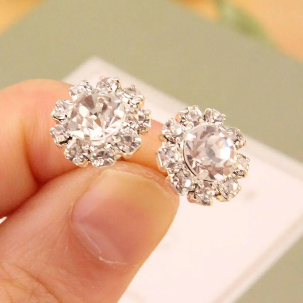 New Women Fashion Earrings Jewelry Trendy Flower Shape Charm Casual Party Dating Pair of Wedding Gift | Украшения и аксессуары