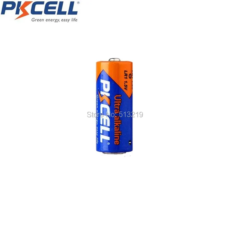 Щелочные батареи PKCELL E90 N LR1 MN9100 910A 1 5 в Размер 25 шт. сухие и первичные для