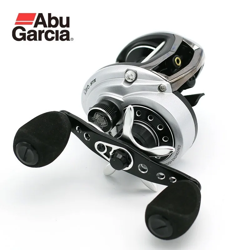 Оригинальная катушка для ловли рыбы с бросковой системой ABU GARCIA REVO STX III R HS SHS 10+1BB 180 г 9 кг максимального тягового усилия. Подходит для ловли на искусственную приманку в пресной и соленой воде.
